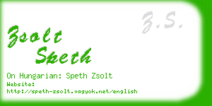 zsolt speth business card